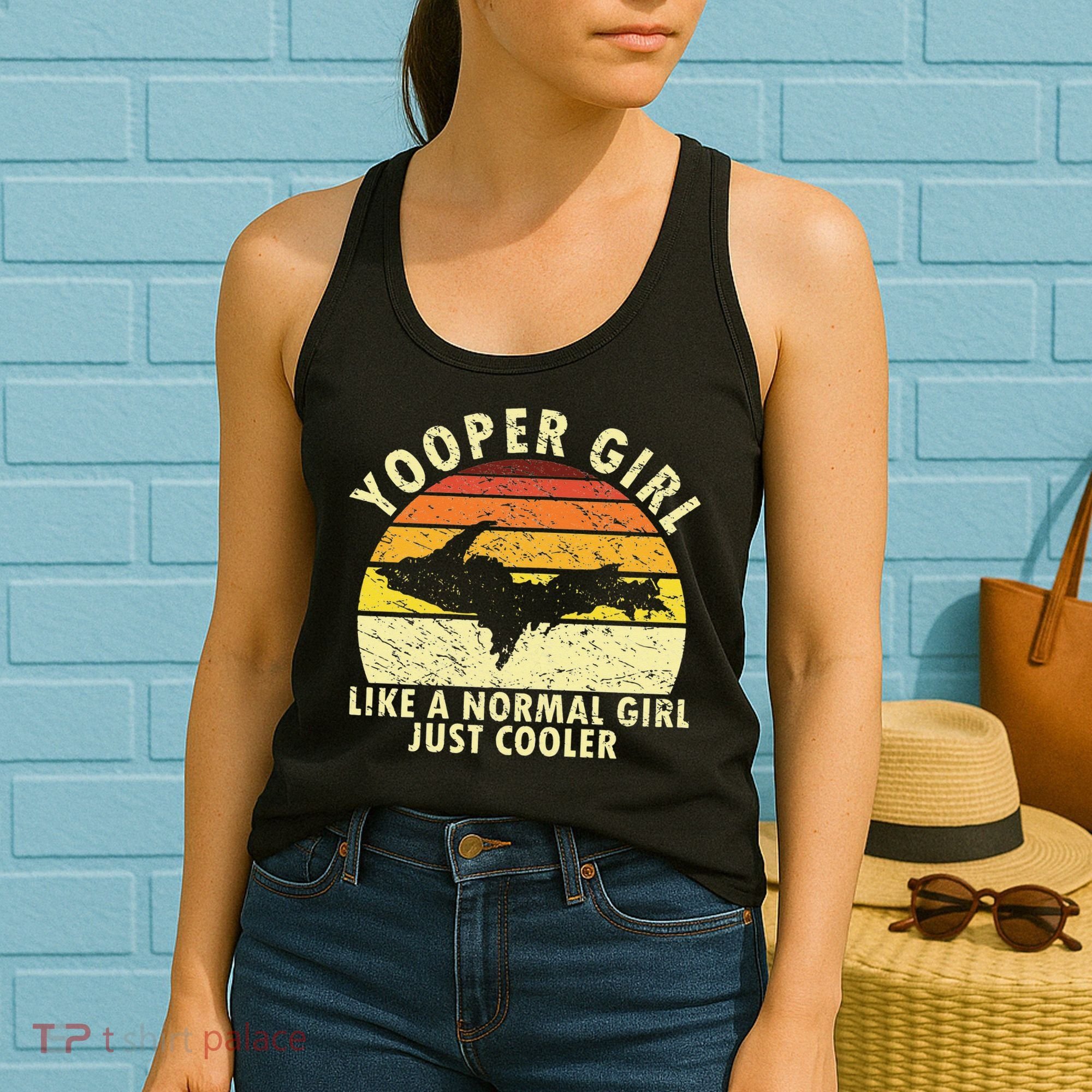 Yooper Upper Peninsula Retro Upper Michigan Women's Tank Top