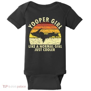 Yooper Upper Peninsula Retro Upper Michigan Baby Bodysuit
