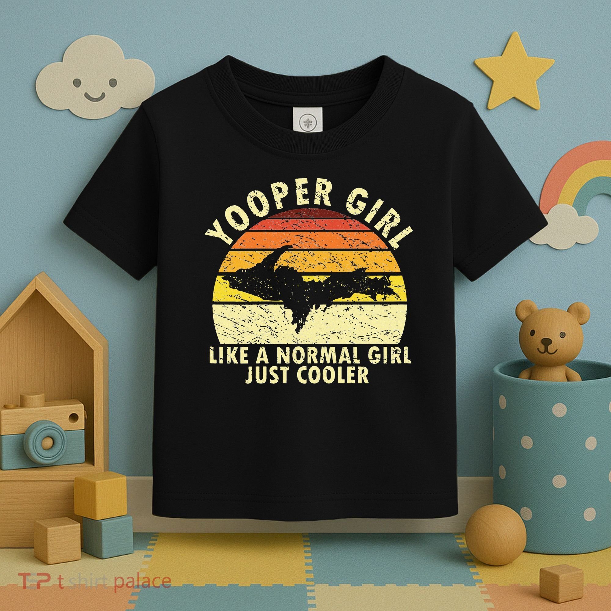 Yooper Upper Peninsula Retro Upper Michigan Toddler T-Shirt