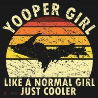Yooper Upper Peninsula Retro Upper Michigan Women's Long Sleeve Shirt thumb 2