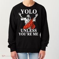 YOLO Unless You Are Me Funny Easter Jesus Women's Sweatshirt thumb 0