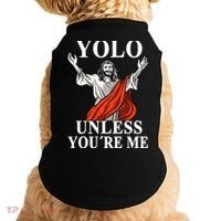 YOLO Unless You Are Me Funny Easter Jesus Doggie Tank thumb 0