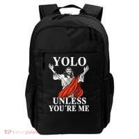 YOLO Unless You Are Me Funny Easter Jesus Backpack thumb 0