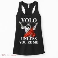 YOLO Unless You Are Me Funny Easter Jesus Women's Tank Top thumb 0