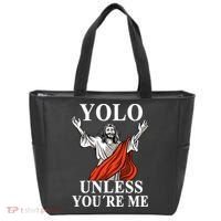 YOLO Unless You Are Me Funny Easter Jesus Tote Bag thumb 0