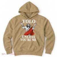 YOLO Unless You Are Me Funny Easter Jesus Hoodie thumb 0