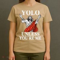 YOLO Unless You Are Me Funny Easter Jesus T-Shirt thumb 4