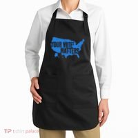 Your Vote Matters Blue Map Apron thumb 2