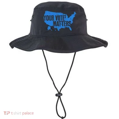 Your Vote Matters Blue Map Bucket Hat
