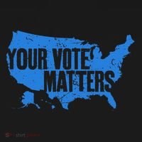 Your Vote Matters Blue Map Bucket Hat thumb 4