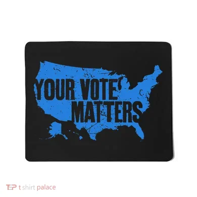 Your Vote Matters Blue Map Mousepad