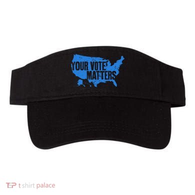 Your Vote Matters Blue Map Visor