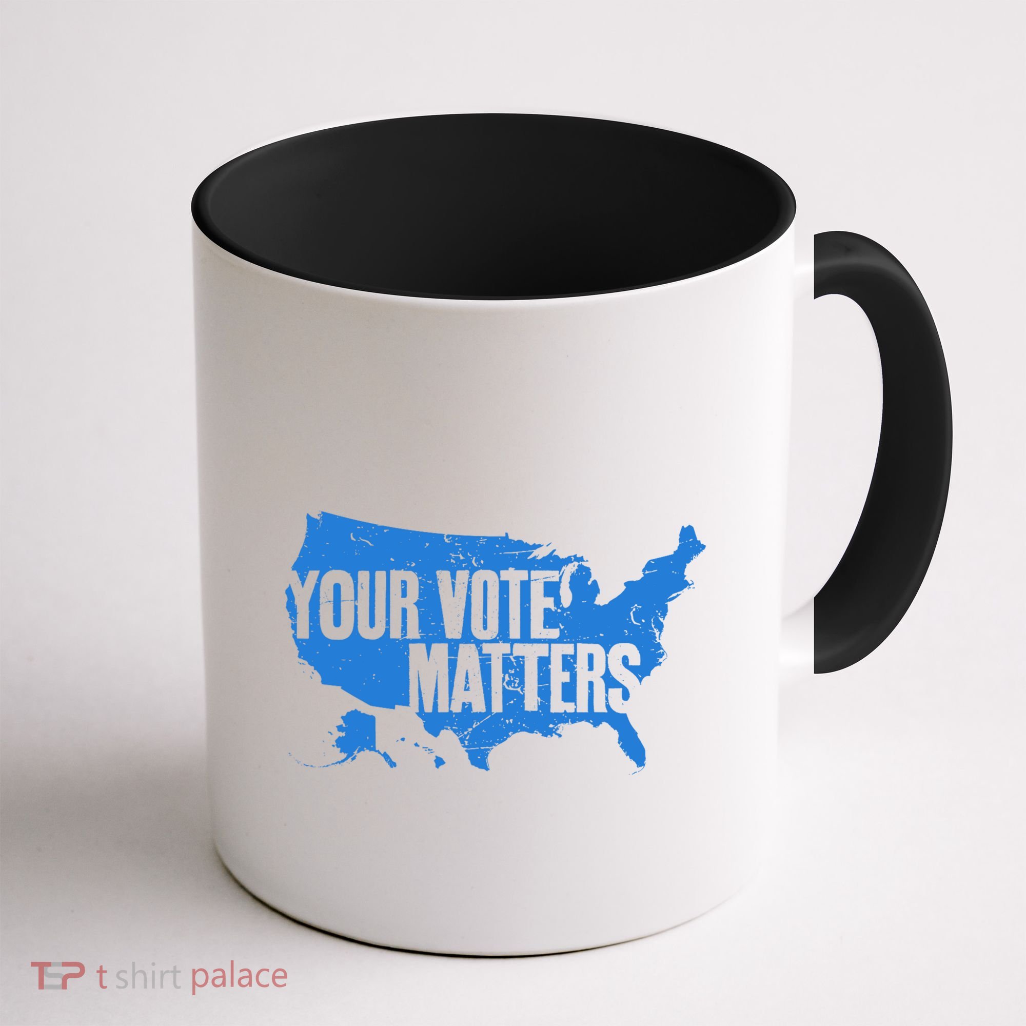 Your Vote Matters Blue Map Coffee Mug