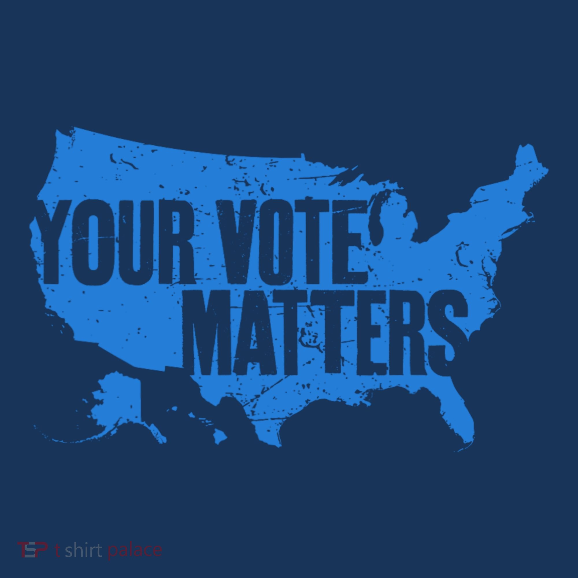 Your Vote Matters Blue Map Hat