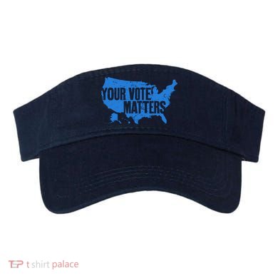 Your Vote Matters Blue Map Visor