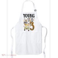 Young Wild & 3 Safari Wild Child 3rd Birthday Third Bday Apron thumb 0
