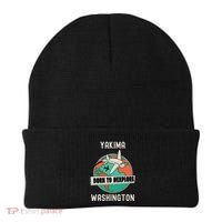 Yakima Washington Born To Explore Travel Lover Beanie thumb 0