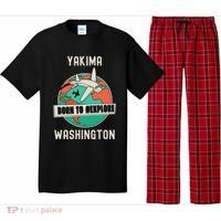 Yakima Washington Born To Explore Travel Lover Pajama Set thumb 0