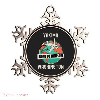 Yakima Washington Born To Explore Travel Lover Ornament