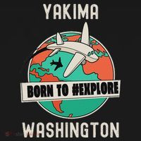 Yakima Washington Born To Explore Travel Lover Kids Sweatshirt thumb 2