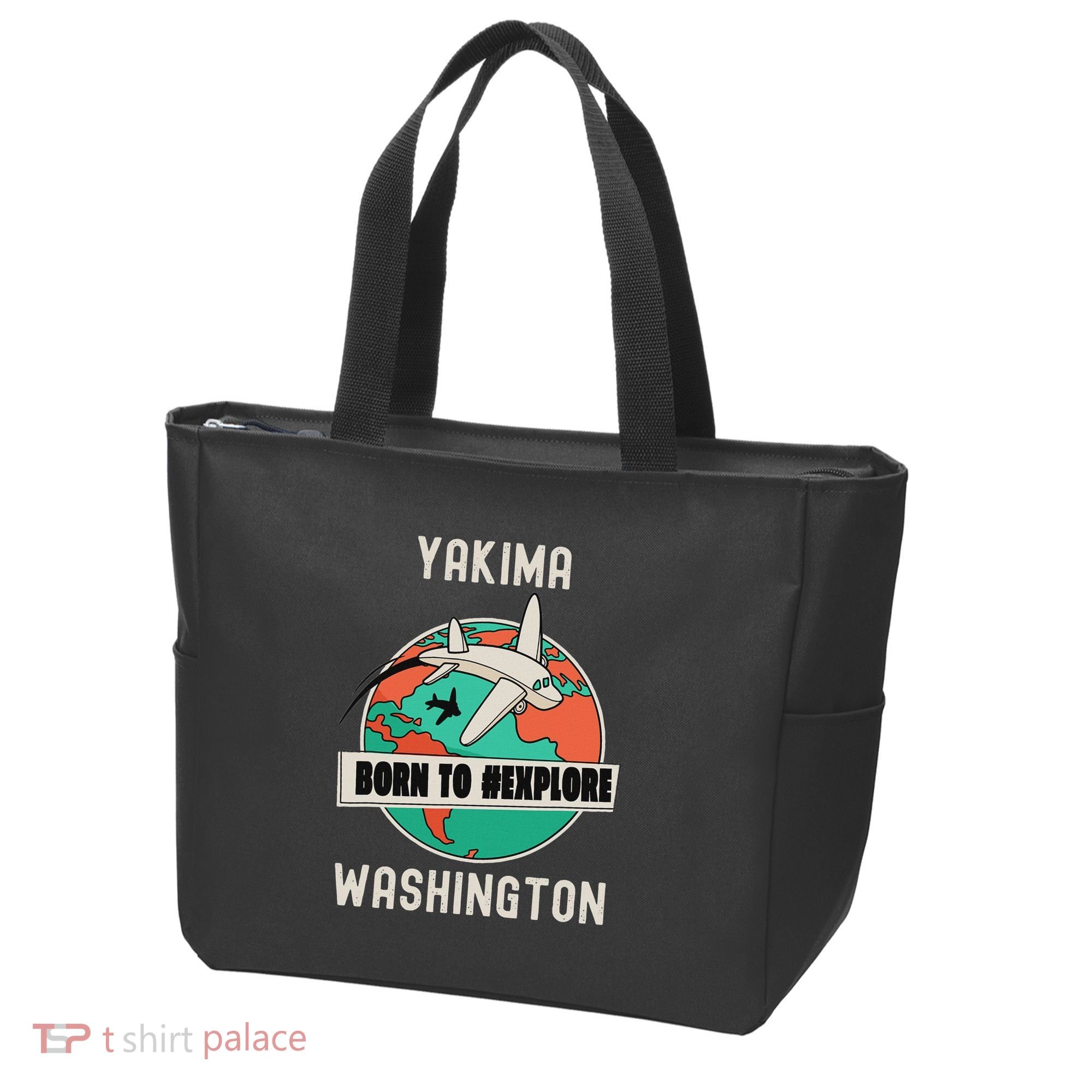 Yakima Washington Born To Explore Travel Lover Tote Bag