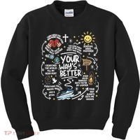 Your Way’s Better Christian Faith Inspirational Kids Sweatshirt thumb 0