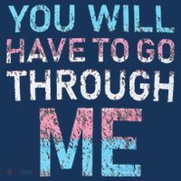 You Will Have To Go Through Me Funny Lgbtq Transg Pride Flag Women's Tank Top thumb 5