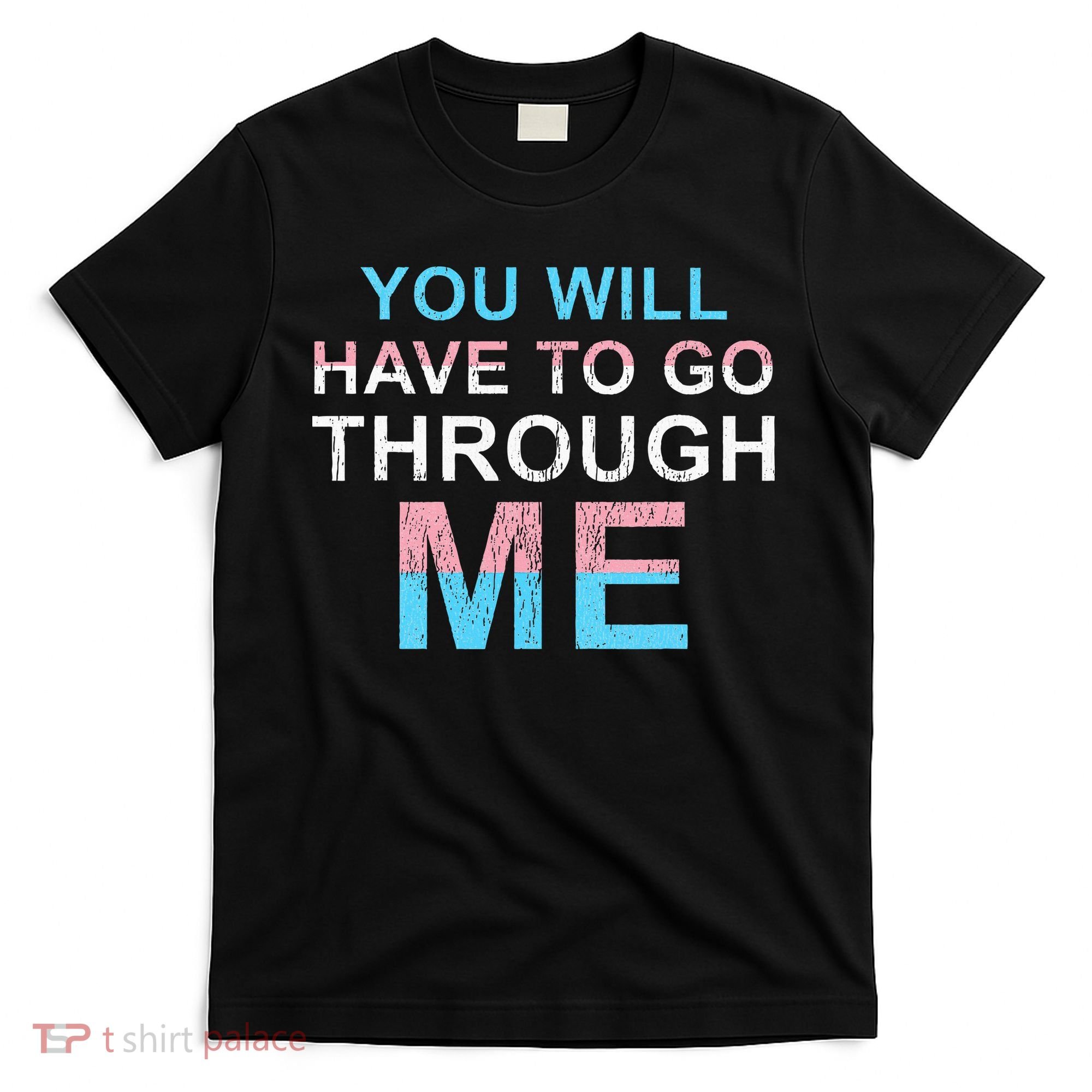 You Will Have To Go Through Me Lgbtq Ally Statrement T-Shirt