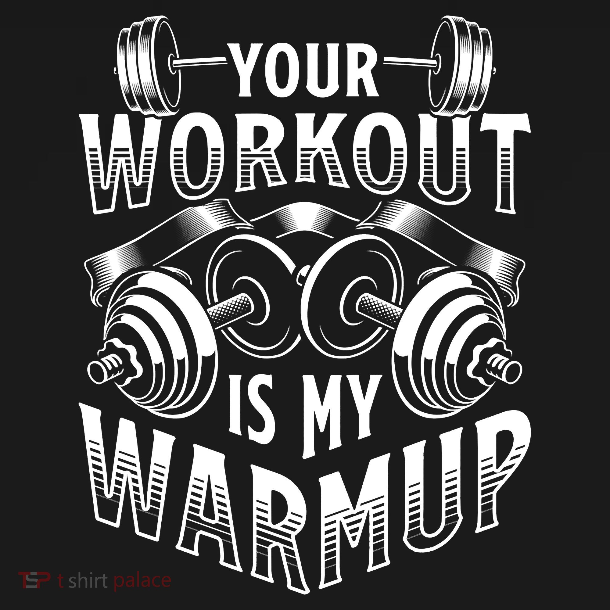 Your Workout Is My Warm Up Cardio Exercise Weight Fitness Polo