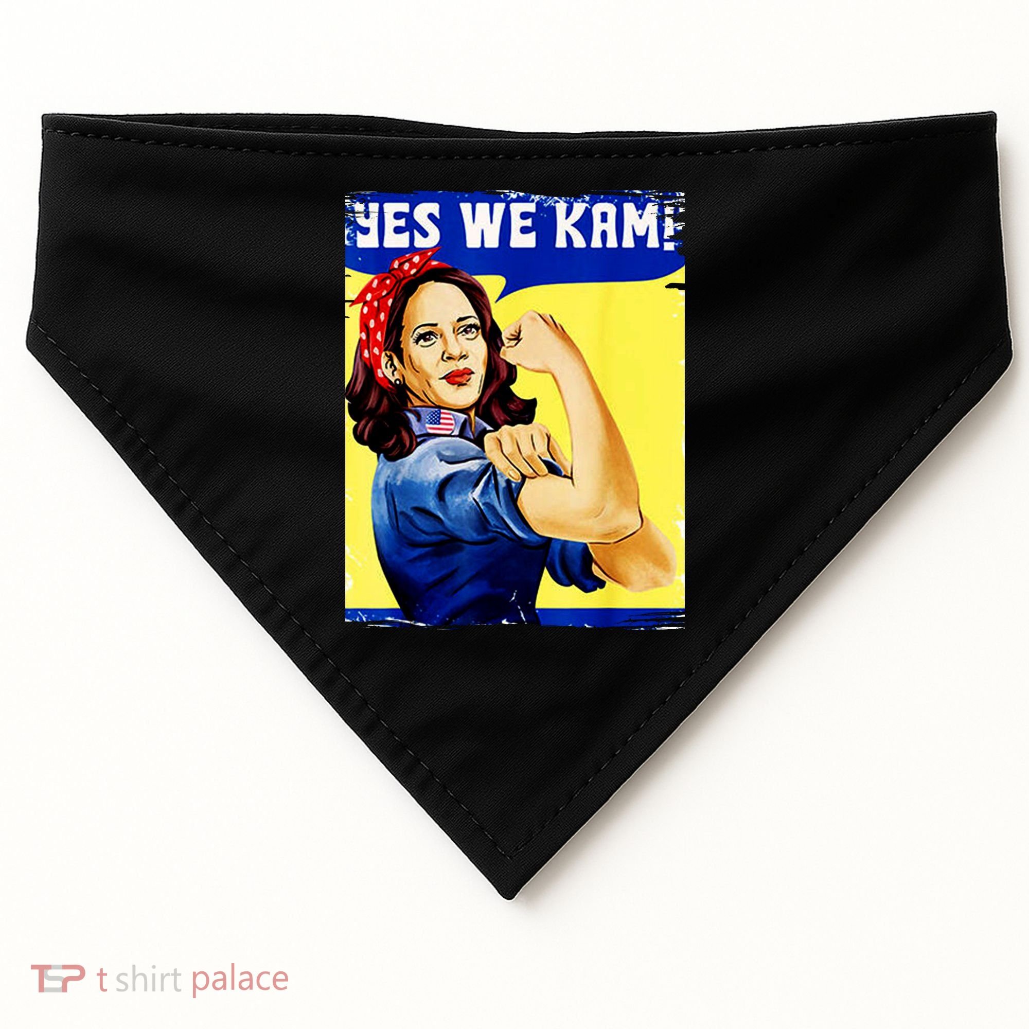 Yes We Kam Madam Harris Funny USA-Made Doggie Bandana