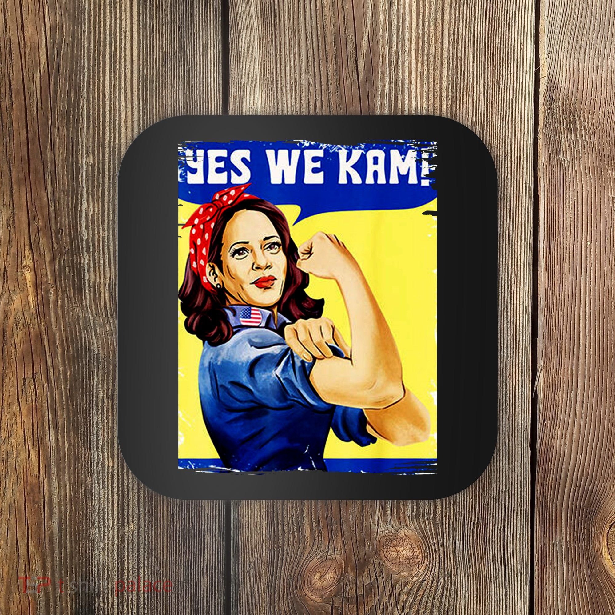 Yes We Kam Madam Harris Funny Coaster