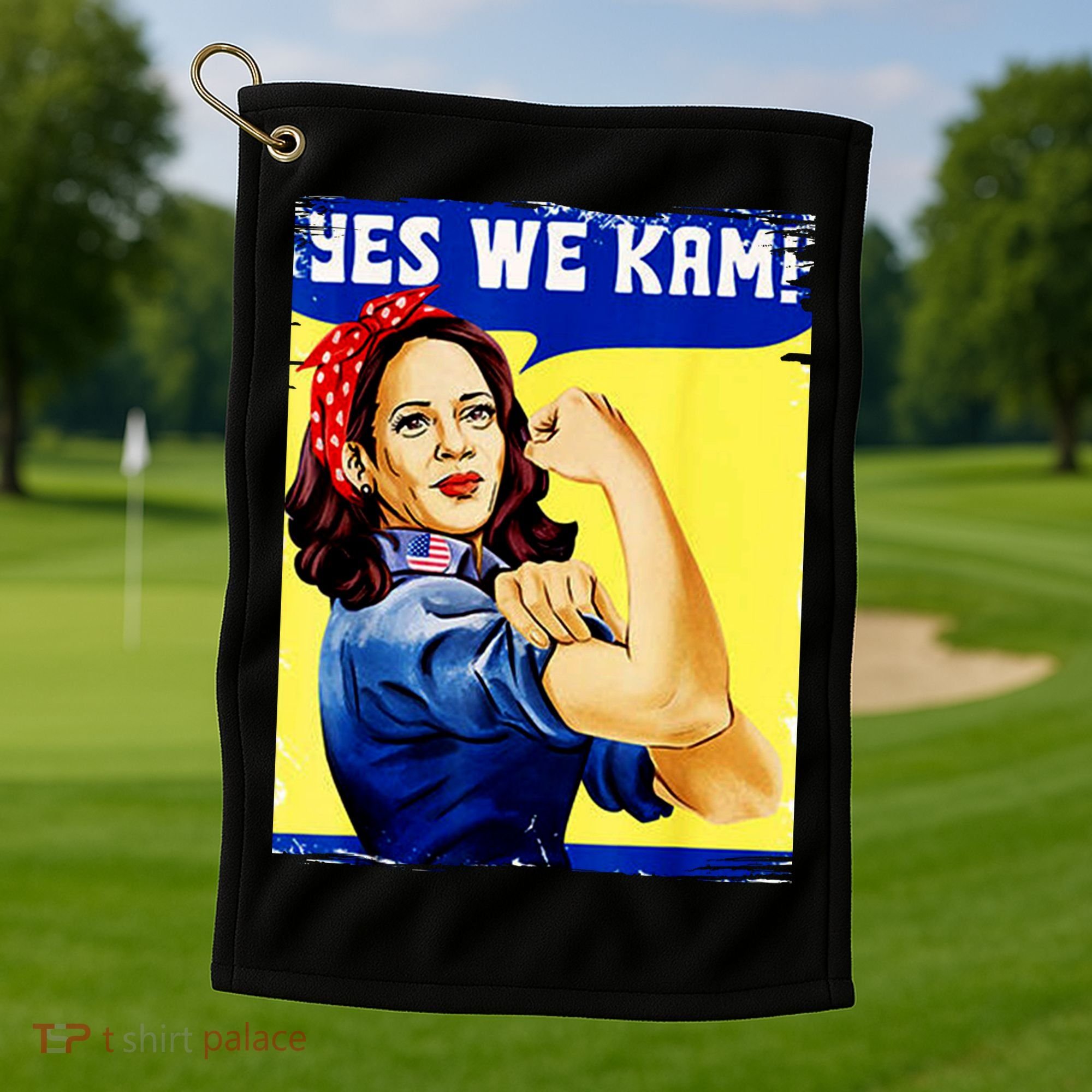 Yes We Kam Madam Harris Funny Golf Towel