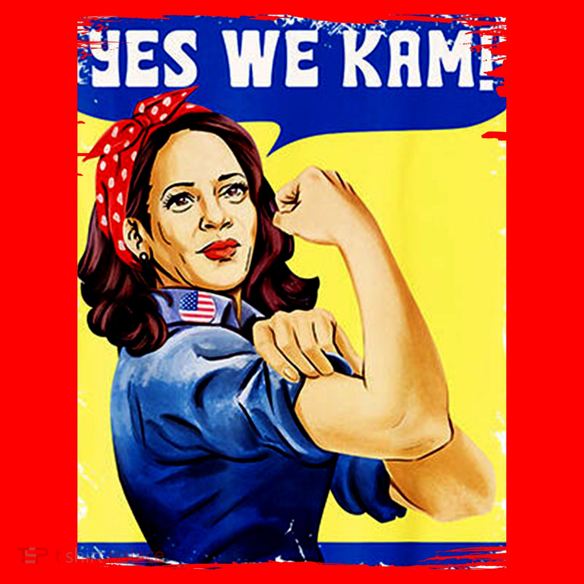 Yes We Kam Madam Harris Funny Santa Hat