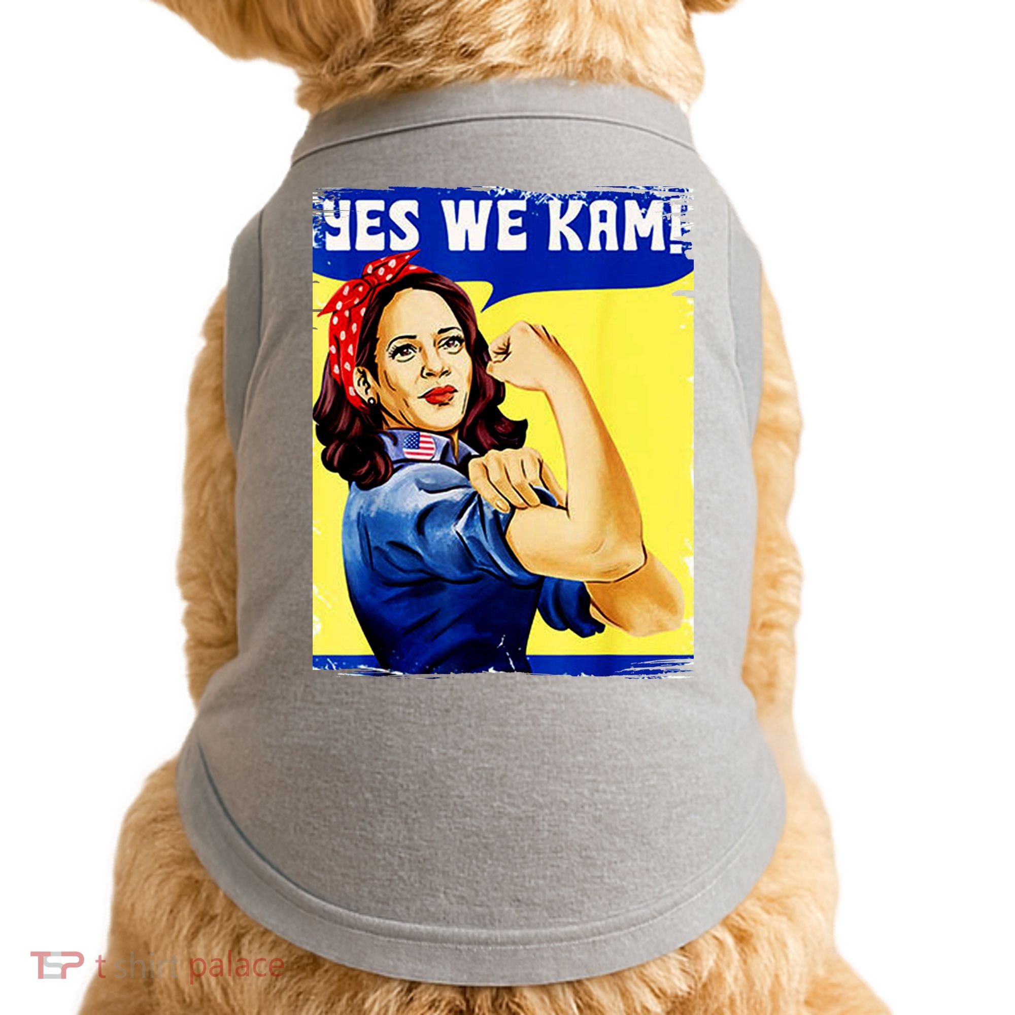 Yes We Kam Madam Harris Funny Doggie Tank