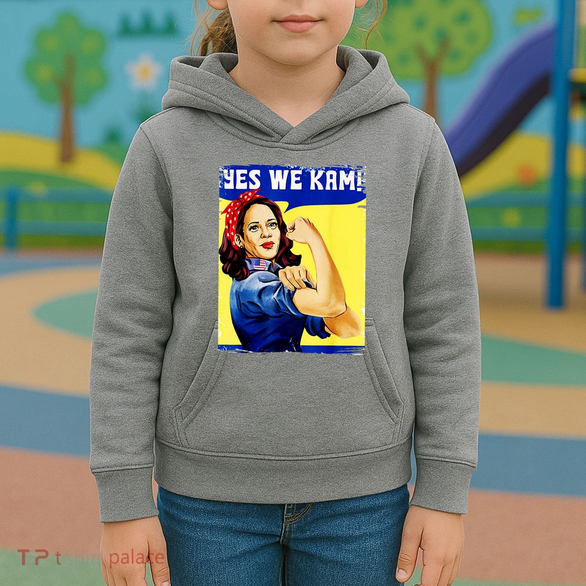 Yes We Kam Madam Harris Funny Kids Hoodie