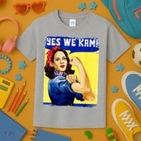 Yes We Kam Madam Harris Funny Kids T-Shirt thumb 3