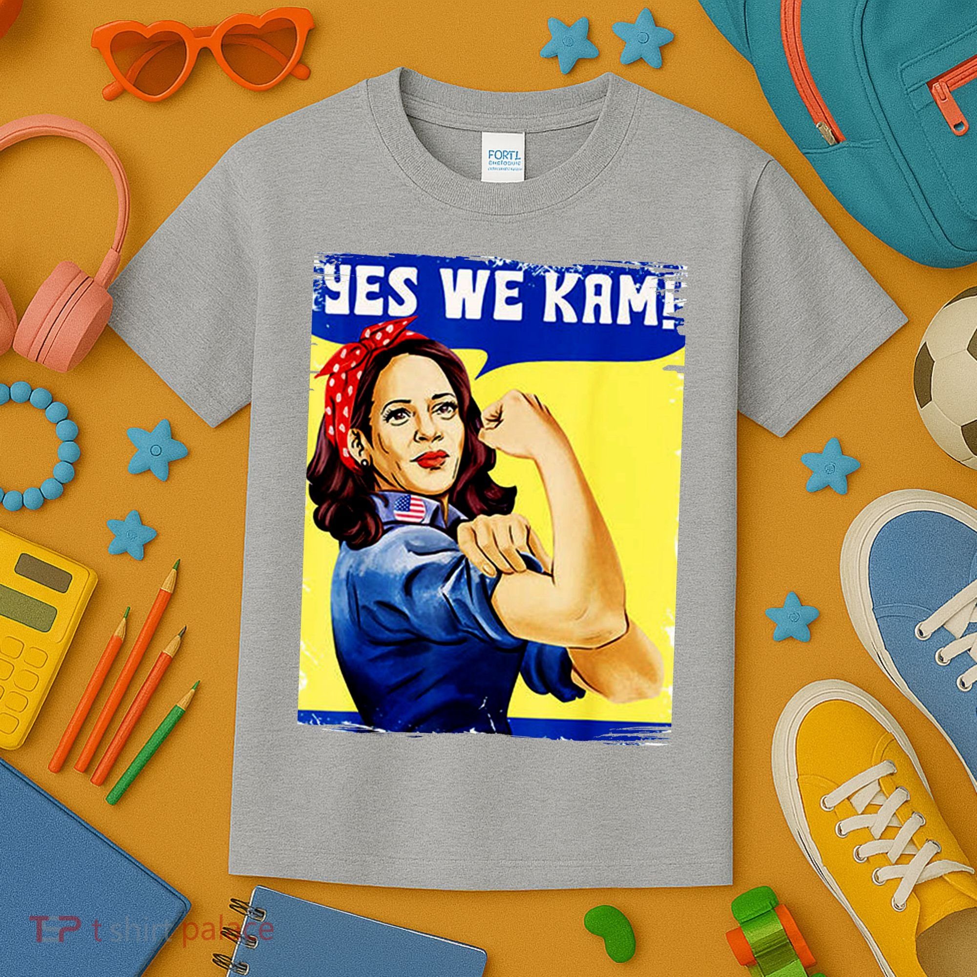 Yes We Kam Madam Harris Funny Kids T-Shirt