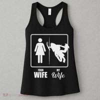 Your Wife My Wife Snowmobile Valentine Women's Tank Top thumb 3