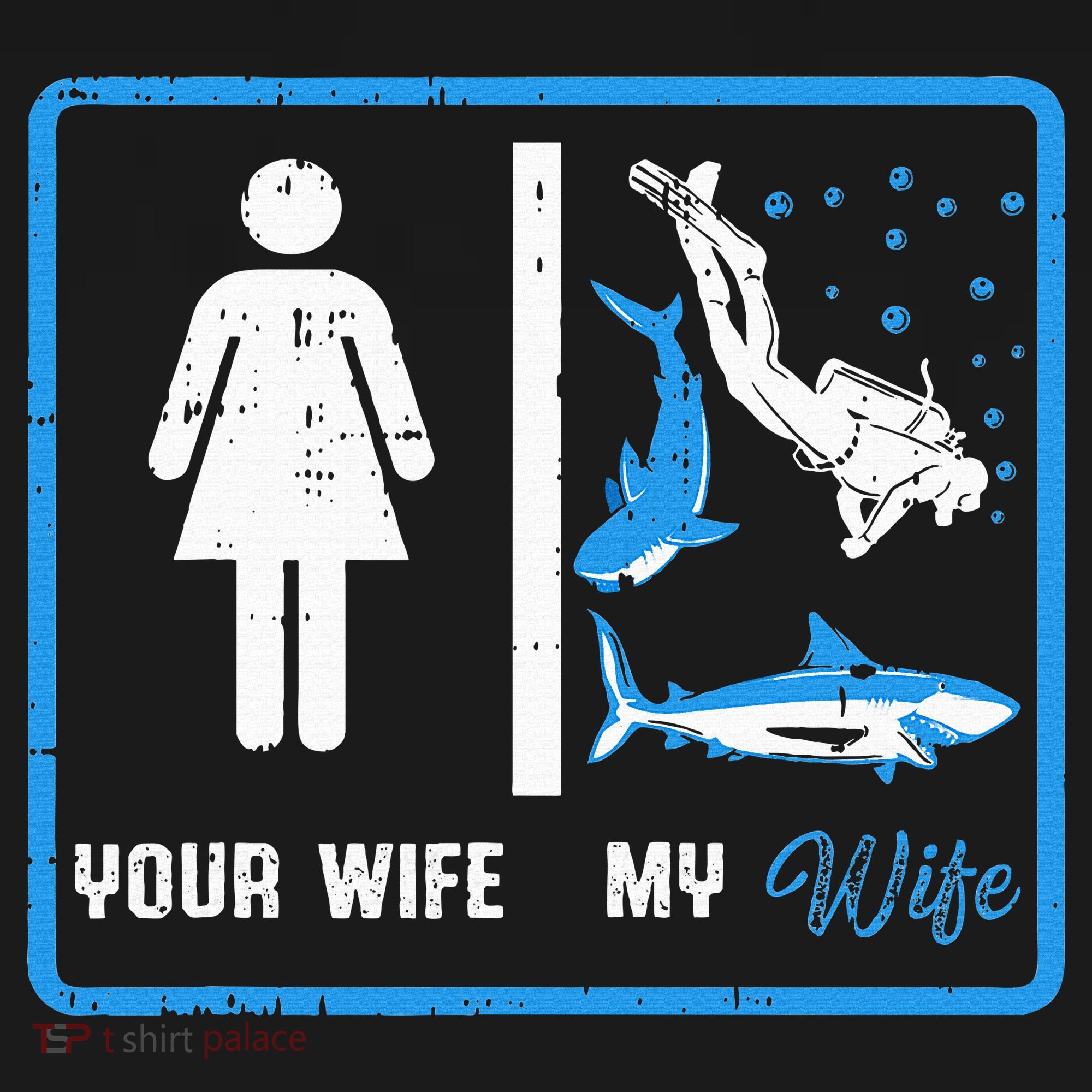 Your Wife My Wife Scuba Diving Women's Hoodie