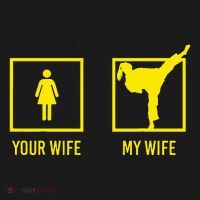 Your Wife My Wife Graphic Martial Arts Women's Hoodie thumb 2