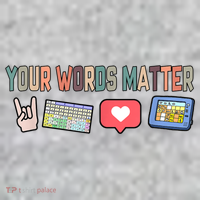 Your Words Matter AAC SPED Teacher Neurodiversity Long Sleeve Shirt thumb 2