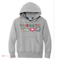 Your Words Matter AAC SPED Teacher Neurodiversity Kids Hoodie thumb 0