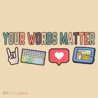 Your Words Matter AAC SPED Teacher Neurodiversity Tote Bag thumb 4