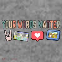 Your Words Matter AAC SPED Teacher Neurodiversity Toddler Hoodie thumb 2