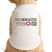 Your Words Matter AAC SPED Teacher Neurodiversity Doggie Tank thumb 0