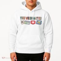 Your Words Matter AAC SPED Teacher Neurodiversity Hoodie thumb 2