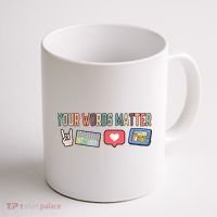Your Words Matter AAC SPED Teacher Neurodiversity Coffee Mug thumb 1