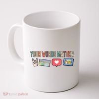 Your Words Matter AAC SPED Teacher Neurodiversity Coffee Mug thumb 0