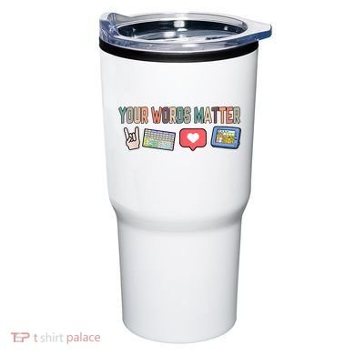 Your Words Matter AAC SPED Teacher Neurodiversity Tumbler