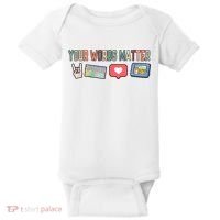 Your Words Matter AAC SPED Teacher Neurodiversity Baby Bodysuit thumb 0